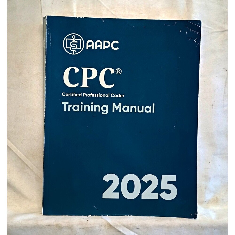AAPC CPC Training Manual 2025 Certified Professional Coder Medical Coding